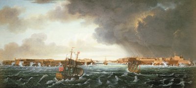 Pohled na Vallettu, Malta od Alberto Pullicino